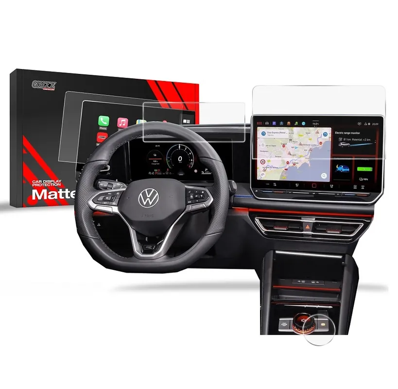 Matné fólie na displej GRIZZ Protector 3v1 pro Volkswagen Tiguan III (od roku 2023>) - displej 12,9" Ověřený
