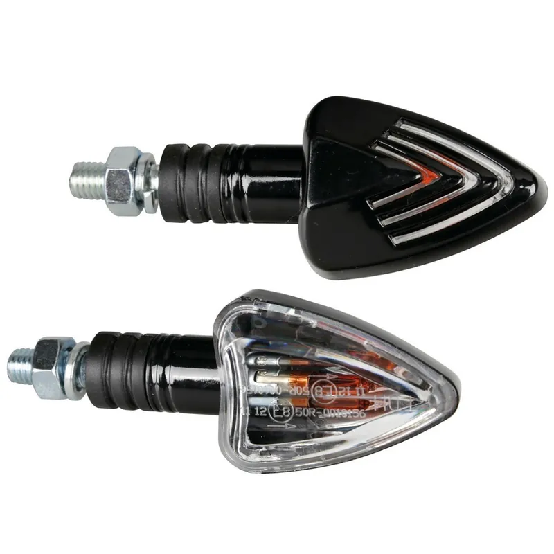 Blinkry na motorku LAMPA FOCAL, žárovkové, černé Speciální Cena