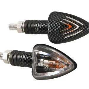 Vrácení Zdarma Blinkry na motorku LAMPA FOCAL, žárovkové, karbonové
