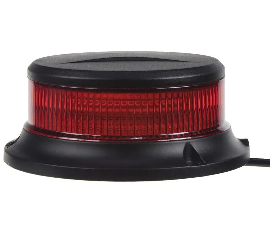 Originální LED magnetický maják 12/24V, 18 LED, červený, E9 CARCLEVER