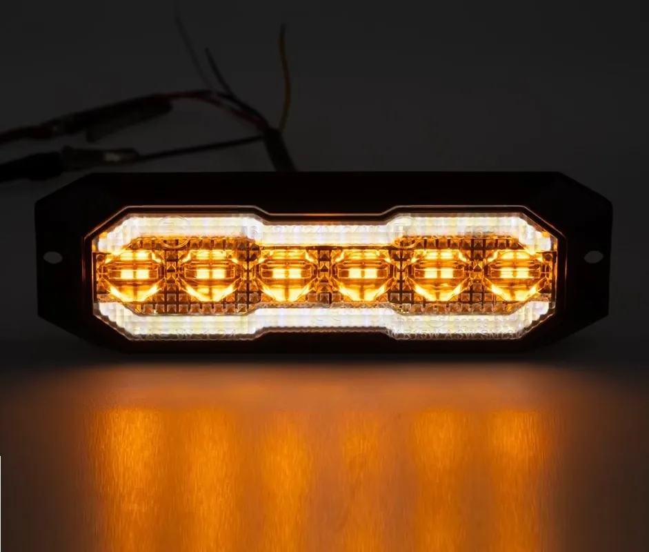 Výstražné a poziční LED světlo, oranžové + bílé, 12-24V CARCLEVER Akční Cena