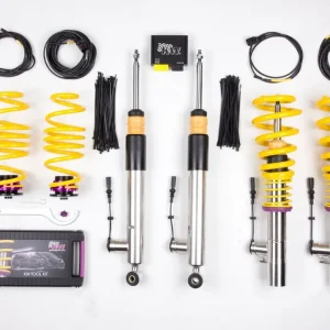 Sezónní Sleva Výškově stavitelný podvozek KW DDC - ECU s elektronicky nastavitelnou tuhostí pro Audi A3 max zatížení PN 1106 - 1170 kg s uchycením př. tlumiče 55 mm