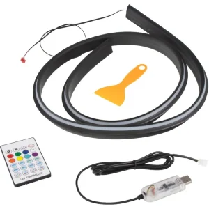 LED ambientní osvětlení RGB pod přední okno, vnitřní CARCLEVER Oblíbený