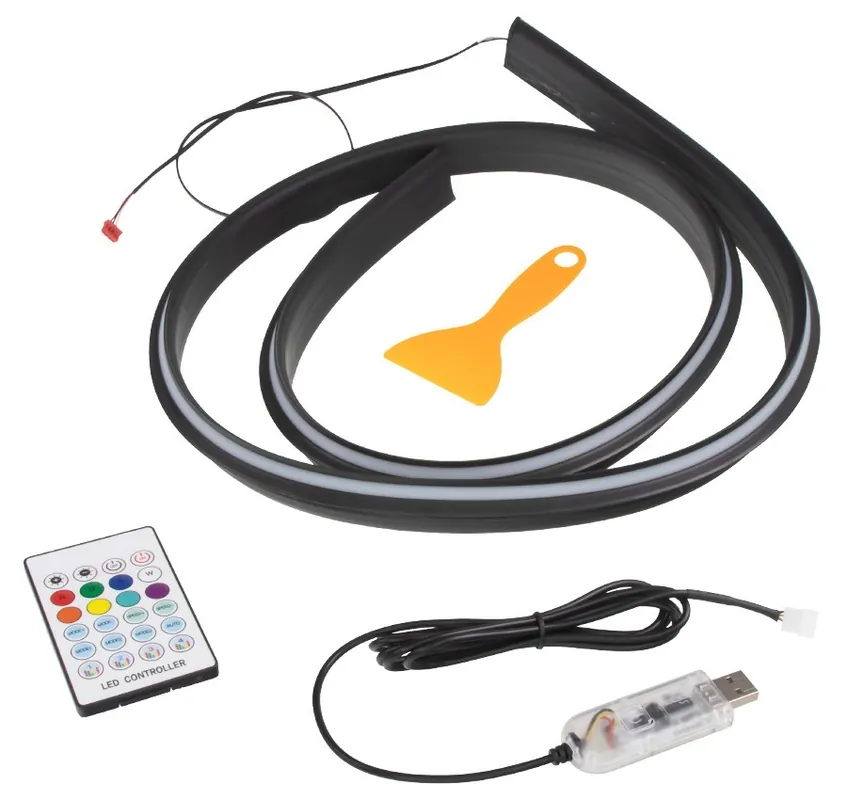 LED ambientní osvětlení RGB pod přední okno, vnitřní CARCLEVER Oblíbený