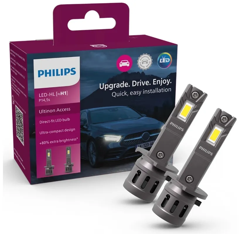 LED žárovky H1 PHILIPS Ultinon Access Finální Výprodej