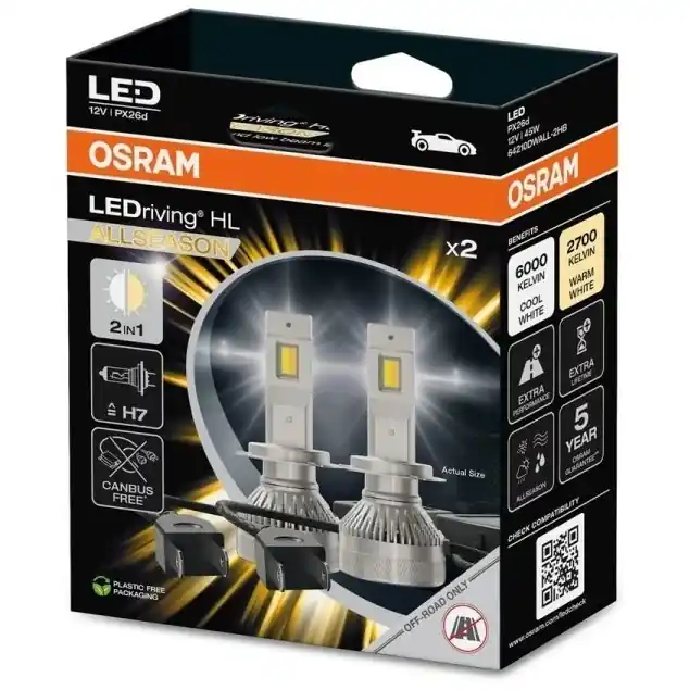 LED žárovky H7 LEDriving HL ALLSEASON přepínání 2700-6500 K Nízká Cena