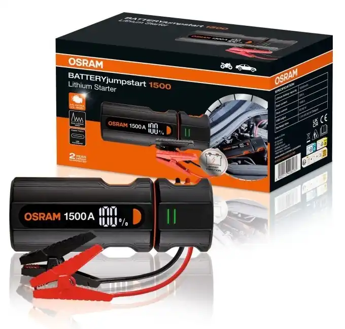 Startovací zdroj OSRAM BATTERYjumpstart 1500 12000 mAh 1500A Expresní Doručení