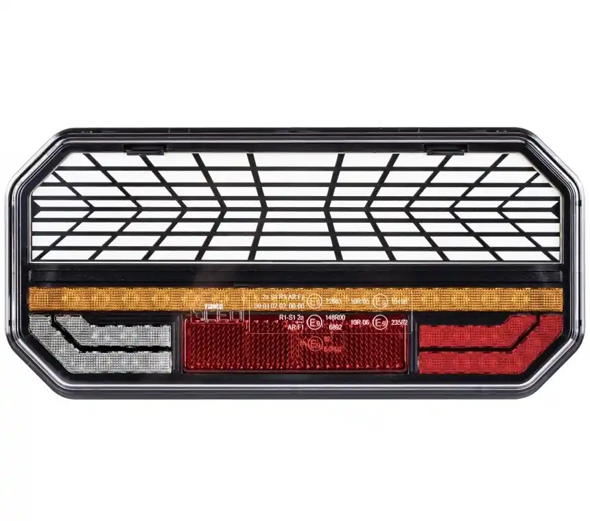 Omezená Nabídka LED dynamické světlo na přívěsy KAMAR, 5 funkcí, 235x110 mm, pravé