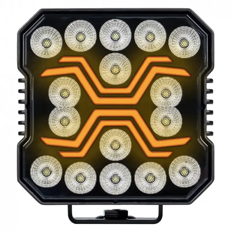Aktuální LED pracovní světlo X-SPIDER 4200 LM 16 LED s pozičním světlem KAMAR