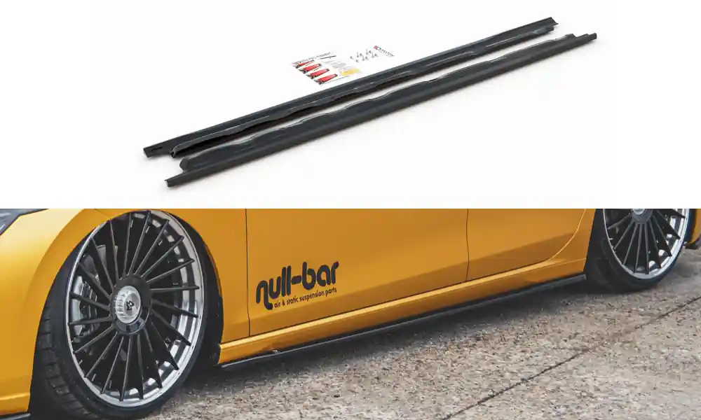 Volkswagen Golf Mk8, difuzory pod boční prahy ver.1, Maxton design Nová Kolekce
