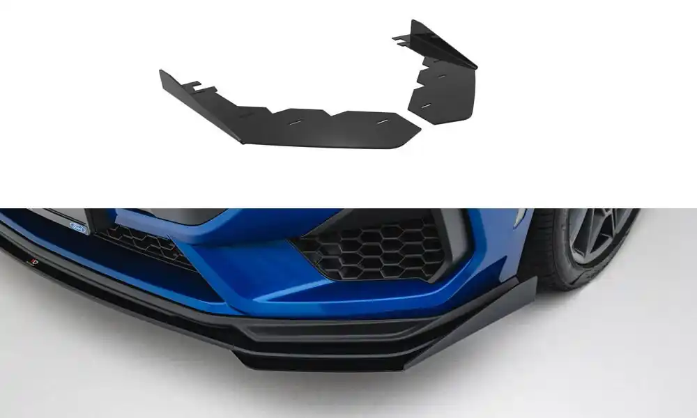 Ford Mustang Mk7 GT, rohové spoilery pod přední nárazník, Maxton Design Nová Kolekce