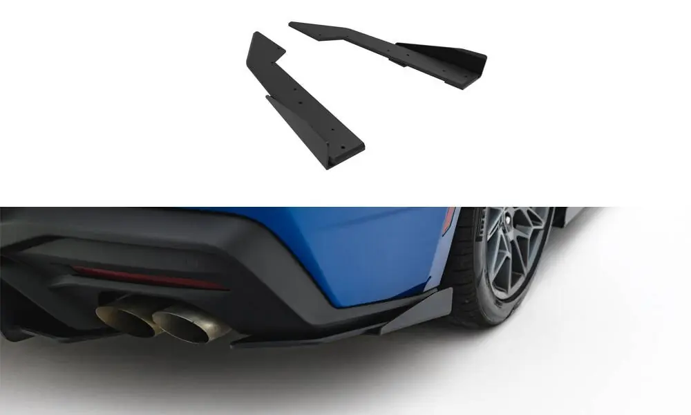 Ford Mustang Mk7 GT, "Street Pro" boční difuzory pod zadní nárazník s křidélky, Maxton design Nízká Cena