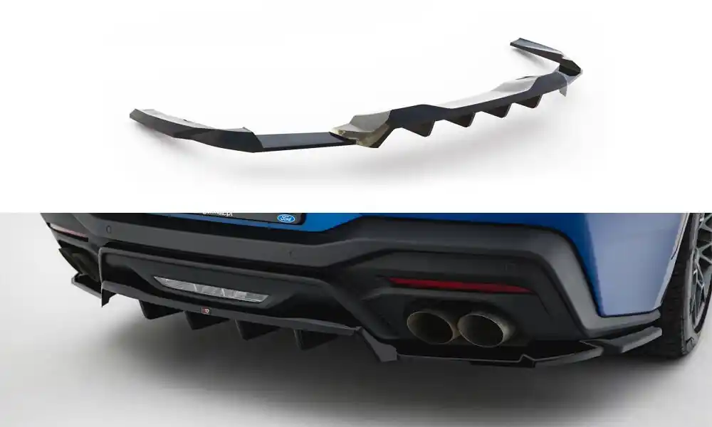 Originální Ford Mustang Mk7 GT, spoiler pod zadní nárazník s žebrováním, Maxton Design