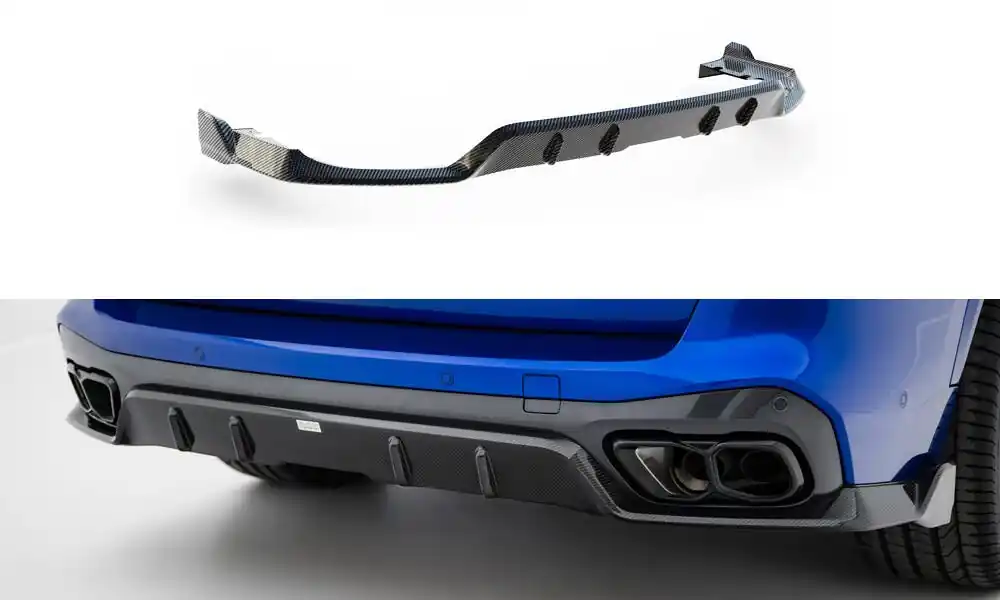 Značkový BMW X5 M-Pack G05 Facelift, karbonový difuzor zadního nárazníku, Maxton Design