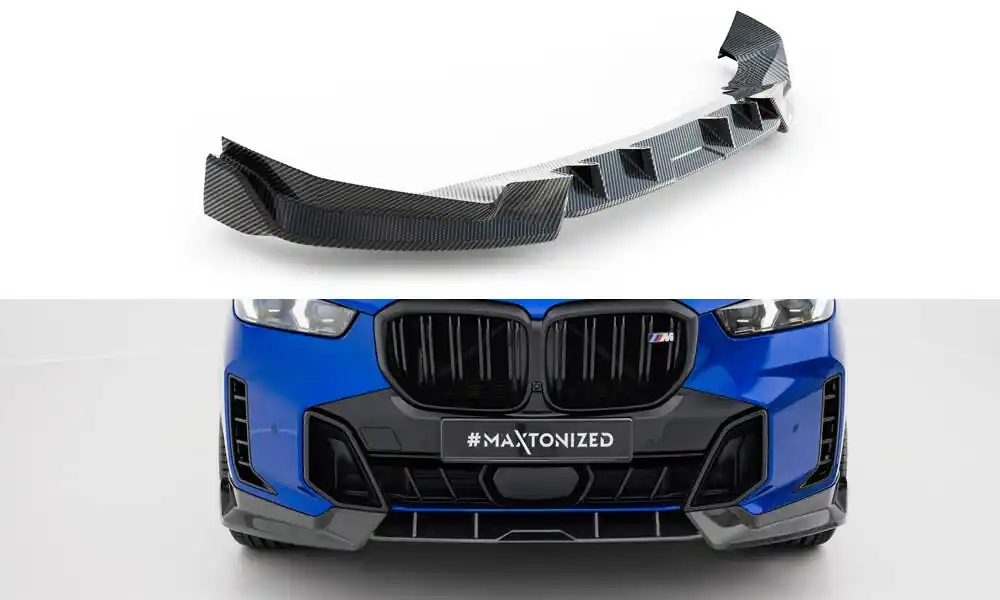Levný BMW X5 M-Pack G05 Facelift, karbonový spoiler pod přední nárazník, Maxton Design