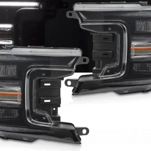 Horká Nabídka FORD F150 MK13 2017-2020 - přední světla FULL LED černá DRL SEQ