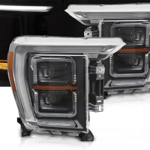 FORD F150 MK14 2020-2023 - přední světla FULL LED černá DRL SEQ Nejlepší Cena
