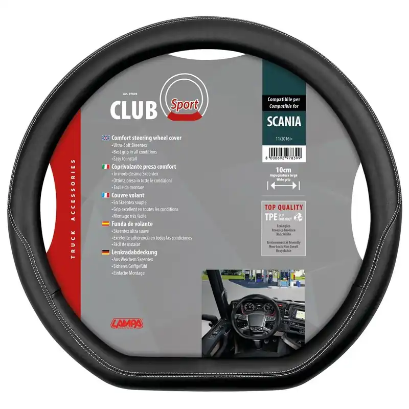 Potah volantu pro Scania S, R, P, G Serie 7 LAMPA CLUB SPORT Nejprodávanější