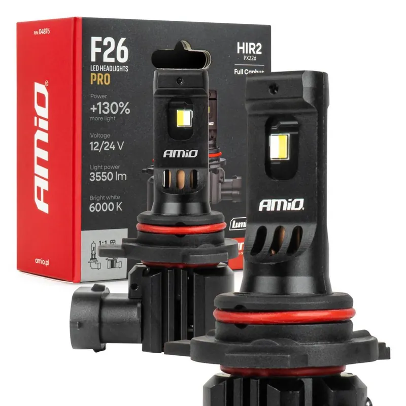 Odeslání Ihned LED žárovky HiR2 AMIO F26 PRO LumiTec LIMITED +130% DUO FULL CANBUS 3550 LM