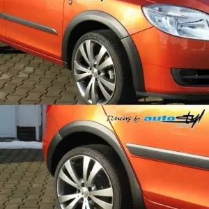 Plastové lemy blatníků Škoda Fabia II Hatchback (2006 - 2014) - s dezénem - Auto Styl Janko Novinka