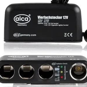 Roztrojka zásuvky ALCA se zdířkou pro zapalovač, 12V, LED Nejprodávanější