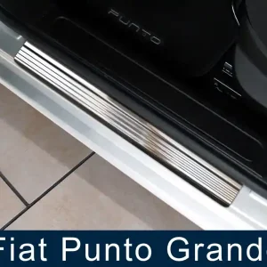 Prahové nerezové lišty Fiat Grande Punto (2005) 5 dveřový model - matné - Avisa Aktuální