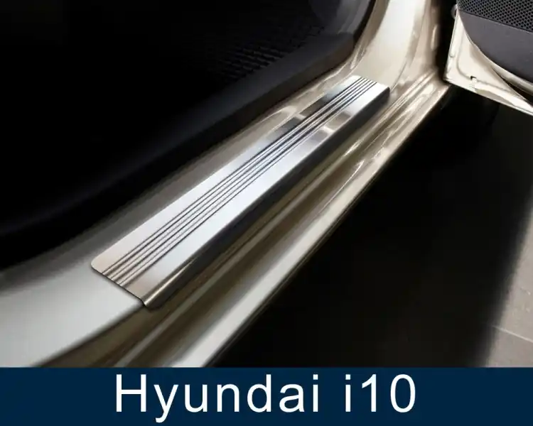 Prahové nerezové lišty Hyundai i10 I (2007 - 2013) - matné - Avisa Tovární Cena