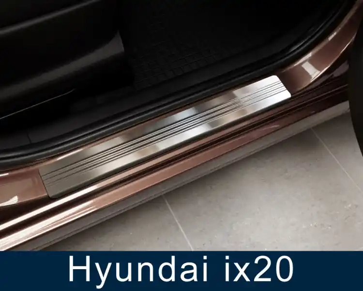 Prahové nerezové lišty Hyundai ix20 (2010 - 2017) - matné - Avisa Nejlepší Cena