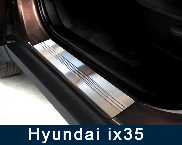 Prahové nerezové lišty Hyundai ix35 (2010 - 2015) - matné - Avisa Jen Po Omezenou Doba