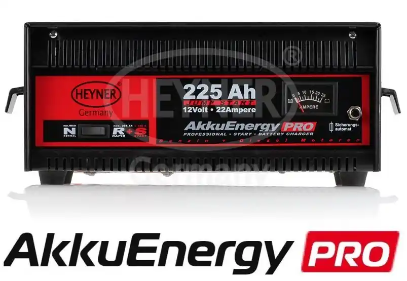 Autonabíječka AkkuEnergy PRO 12V (30 - 225 Ah) 22Amp - Heyner Germany Zlevněný