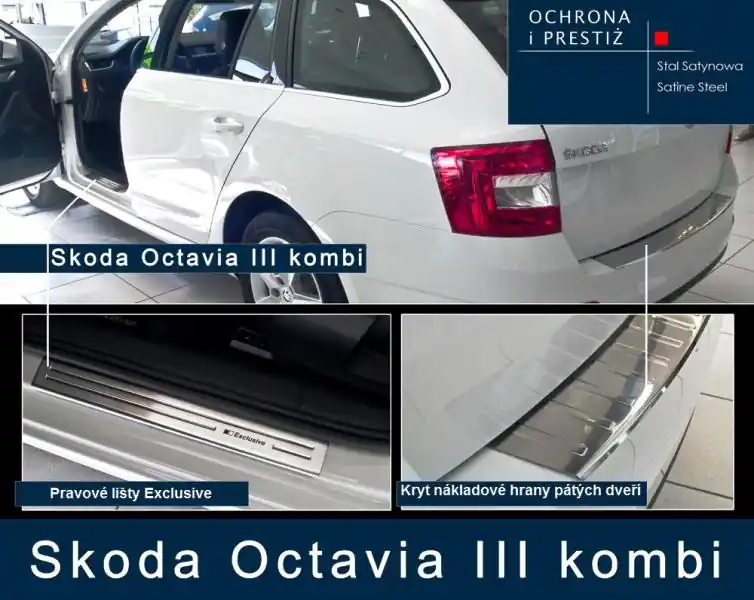 Cenový Hit Prahové lišty + kryt nákladové hrany Škoda Octavia III Combi (2013 - 2017)
