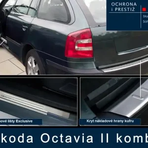 Prahové lišty + kryt nákladové hrany Škoda Octavia II Combi (2005 - 2008) Tovární Cena