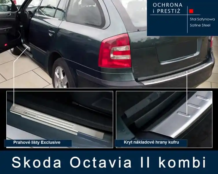 Prahové lišty + kryt nákladové hrany Škoda Octavia II Combi (2005 - 2008) Tovární Cena