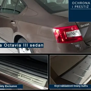 Prahové lišty + kryt nákladové hrany Škoda Octavia III Liftback (2012 - 2019) Časově Omezené