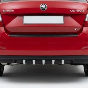 Omezená Nabídka Difuzor zadního nárazníku Škoda Octavia III (2012 - 2020) černo / stříbrný MILOTEC