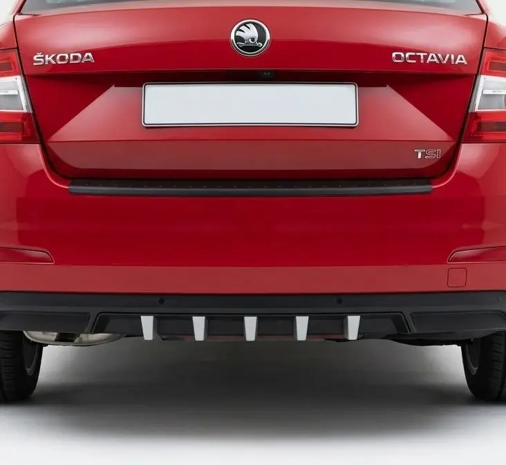 Omezená Nabídka Difuzor zadního nárazníku Škoda Octavia III (2012 - 2020) černo / stříbrný MILOTEC