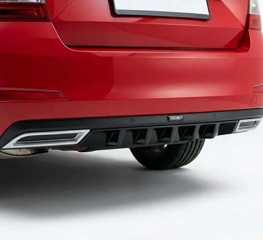 Super Cena Difuzor zadního nárazníku + koncovky DUMMY Škoda Octavia III (2012 - 2020) - Milotec