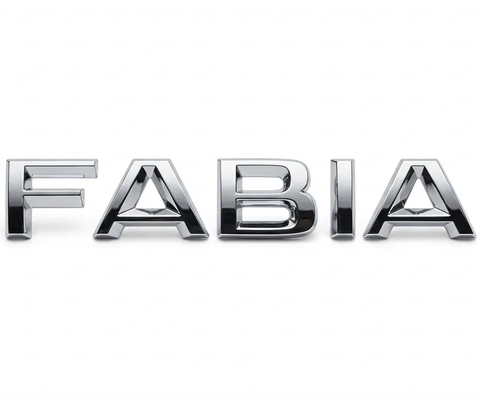 Zlevněný Zadní nápis Fabia - Škoda Fabia II (2013 - 2014) - originál 5J6853687AA2ZZ