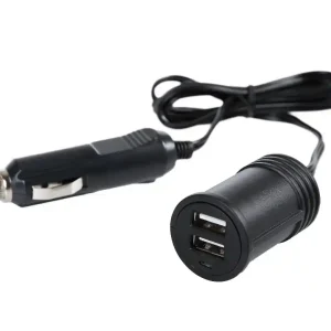 Cenová Bomba USB nabíječka do auta LAMPA 12/24V 3000 mA s kabeláží 1 metr