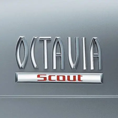 Vrácení Zdarma Zadní nápis Octavia Scout - Škoda Octavia II (od roku 2004>) - originál 1Z98536871HC