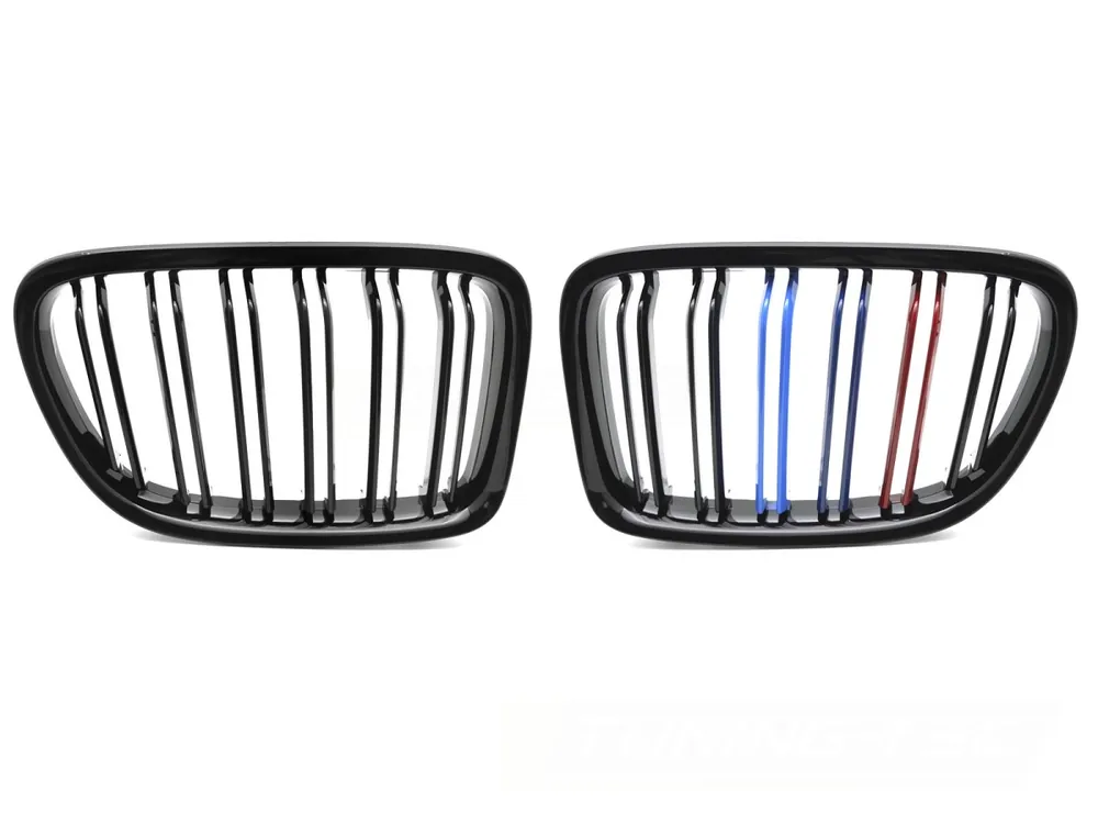 BMW X1 E84 2009-2014 - Přední maska černá lesklá double bar s trikolórou Objednat Nyní