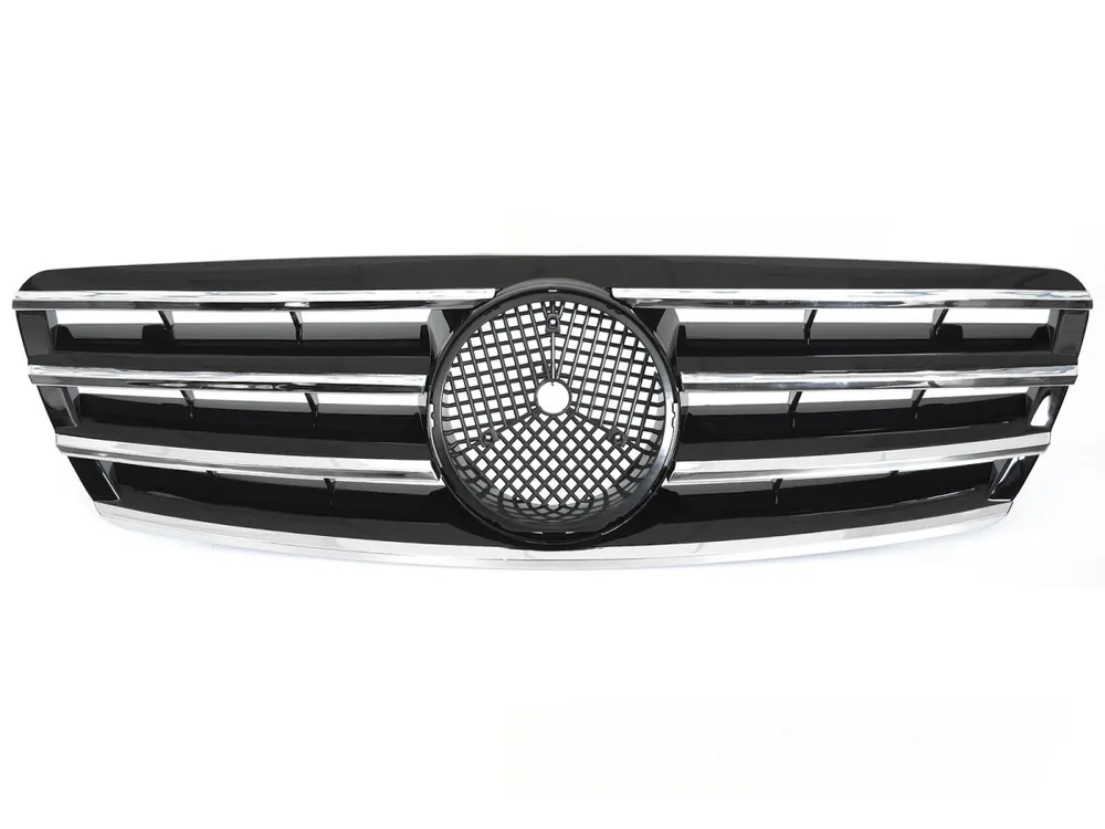 Mercedes třídy C W203 / S203 2000-2007 - Přední maska černá s chromem Finální Výprodej