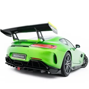 Sezónní Sleva Mercedes AMG GTR C190 Facelift, spoiler pod zadní nárazník s žebrováním a LED světlem, Maxton Design