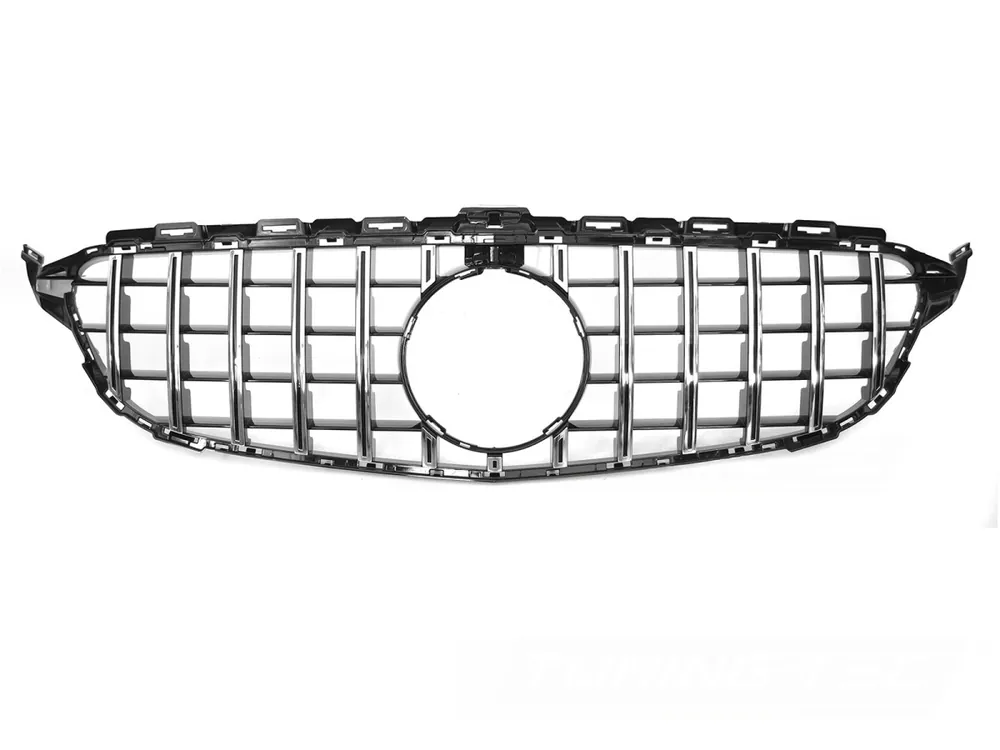 Super Cena Mercedes třídy C C205/A205 2015-2023 - Přední maska černá s chromem