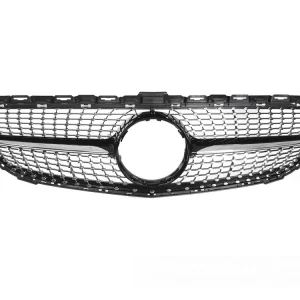 Vrácení Zdarma Mercedes třídy C W205/S205 2014-2018 - Přední maska DIAMOND černá s chromem