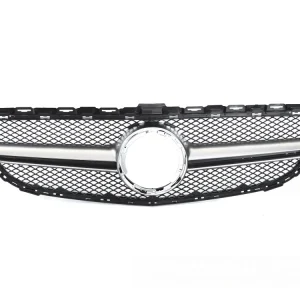 Poslední Šance Mercedes třídy C C205/A205 2018-2023 - Přední maska černá se stříbrným