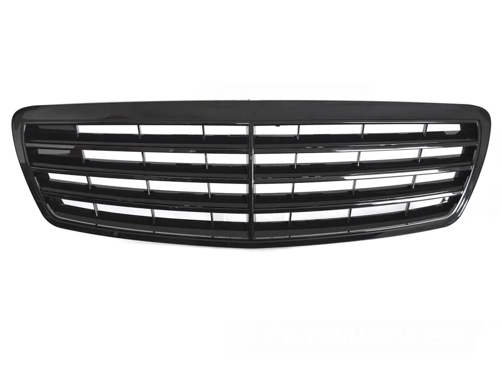 Značkový Mercedes třídy E W211/S211 2002-2006 - Přední maska černá lesklá