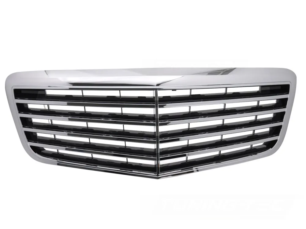 Oblíbený Mercedes třídy E W211/S211 2006-2009 - Přední maska černá s chromem