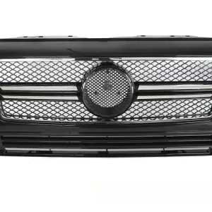 Oblíbený Mercedes třídy G W463 1990-2012 - Přední maska černá s chromem SPORT STYL