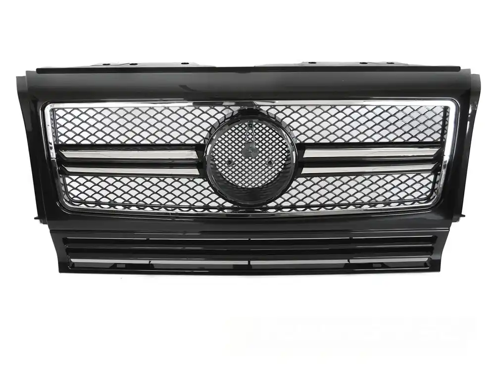 Oblíbený Mercedes třídy G W463 1990-2012 - Přední maska černá s chromem SPORT STYL